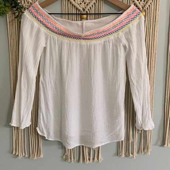 LILLY PULITZER Women’s Katya Off The Shoulder Top Resort White XS - Picture 2 of 8